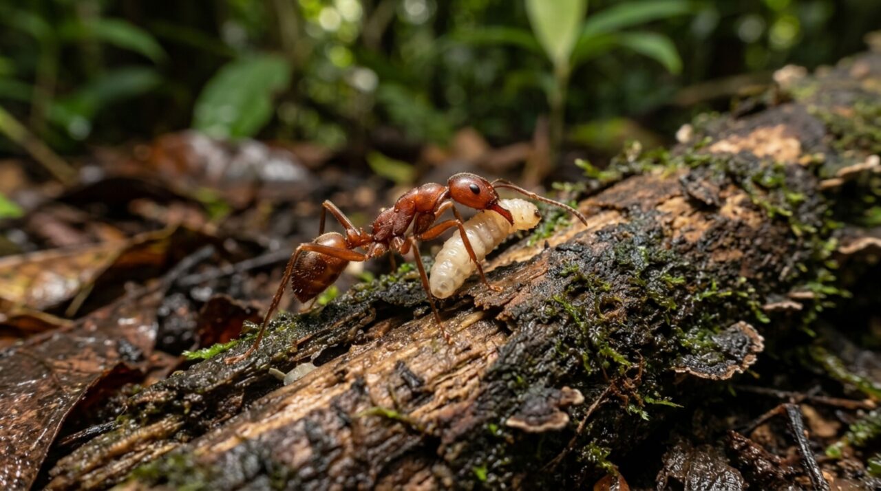A formiga que bebe o sangue das próprias larvas e ainda consegue manter toda a colônia viva