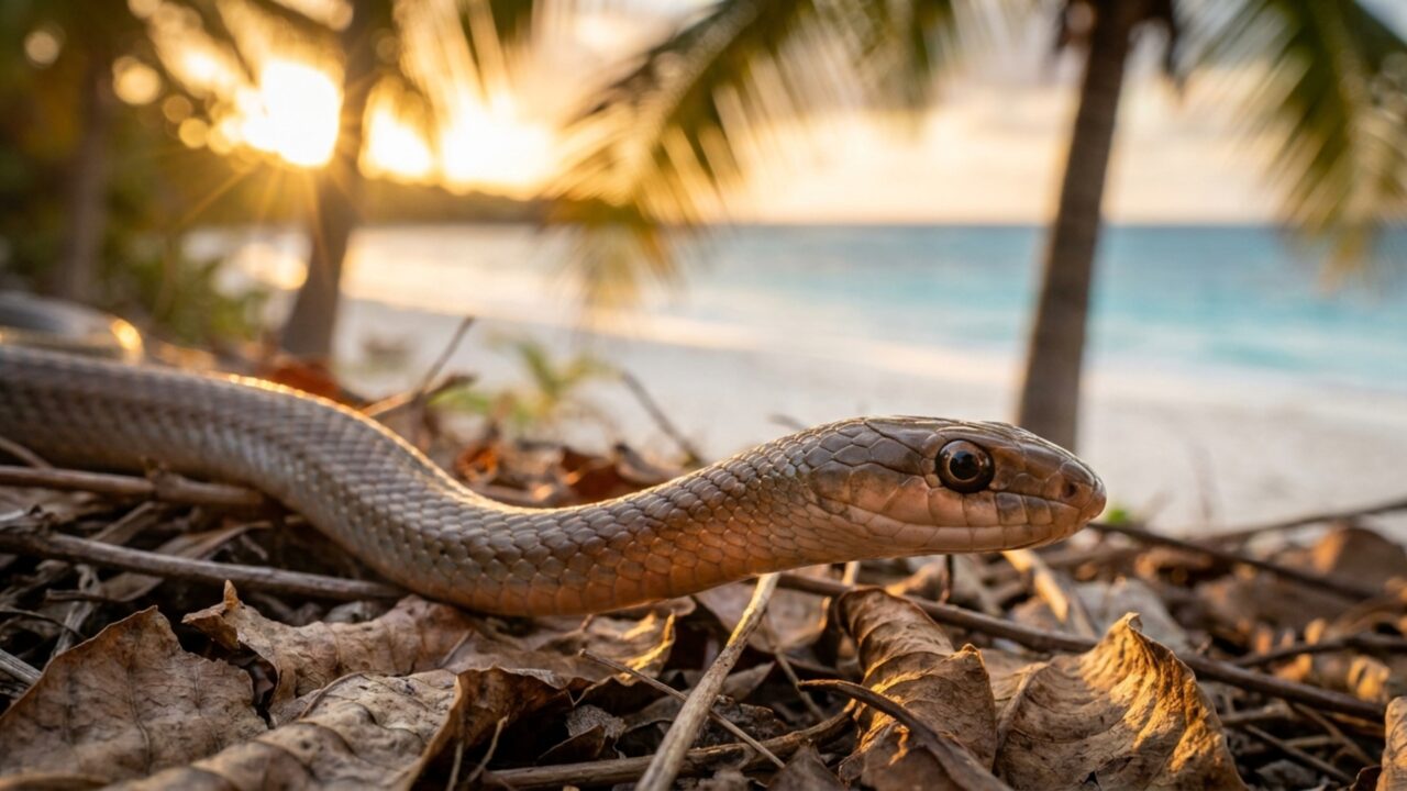 Cobra reduzida a 50 indivíduos supera 1.100 e transforma ilhas em símbolo mundial de recuperação