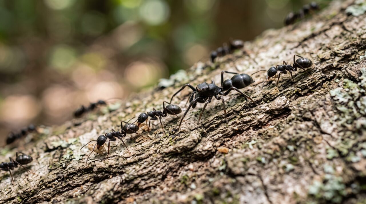 A aranha astuta que se disfarça perfeitamente de formiga para se infiltrar na colônia e devorar as operárias uma a uma