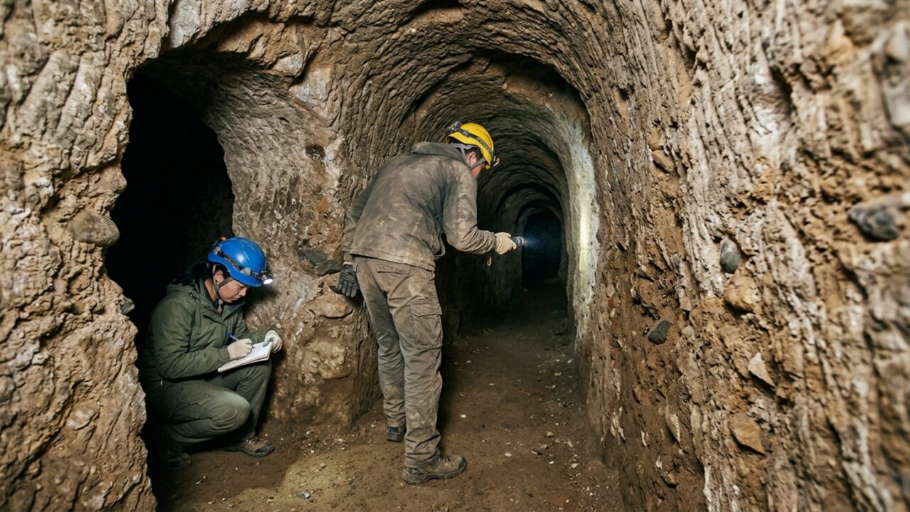 Seis túneis secretos aparecem sob uma cidade de pedra construída há 4.500 anos