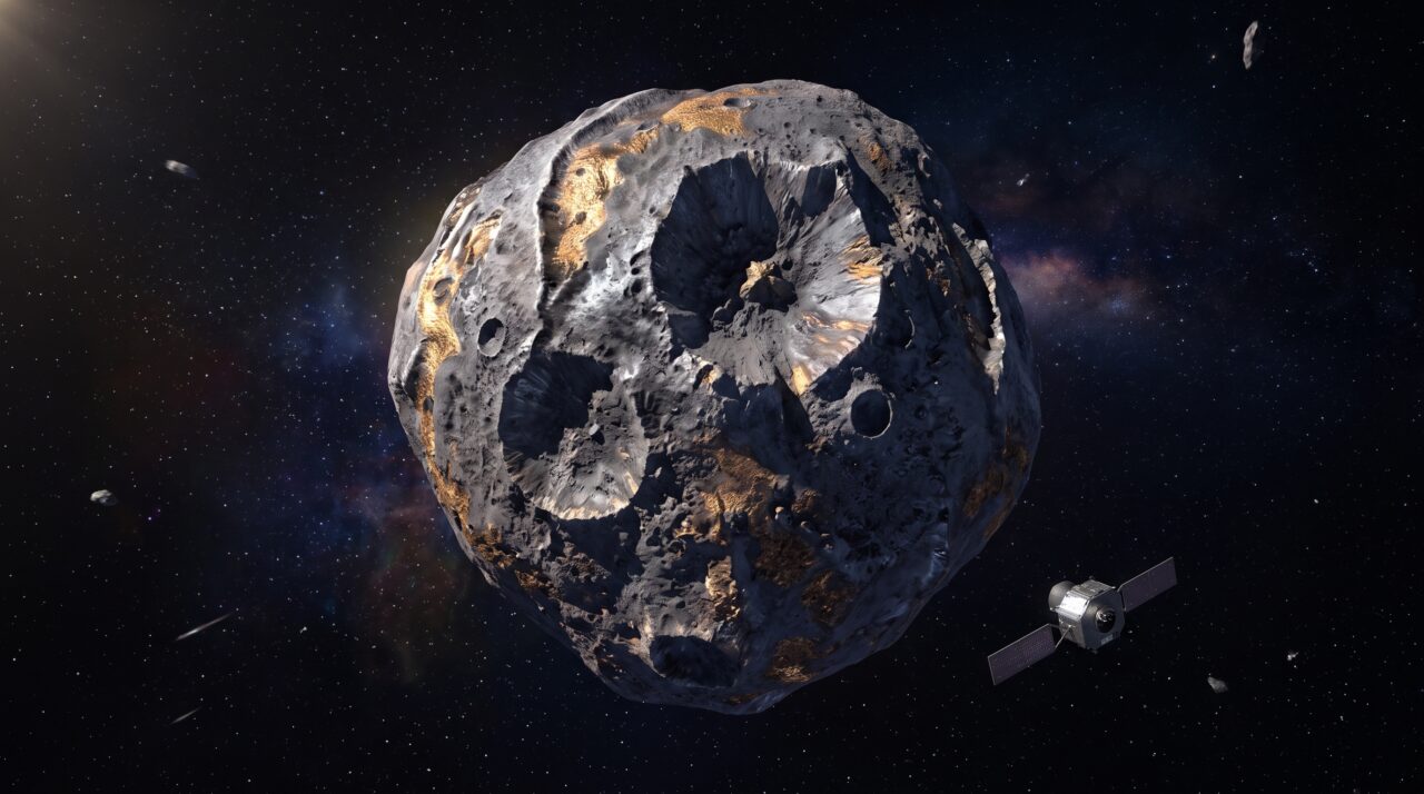 O asteroide 16 Psyche é rico em metais com cerca de 225 quilômetros de diâmetro que orbita entre Marte e Júpiter , pode conter quantidades extraordinárias de ferro e níquel; tanto que preliminares situam o valor teórico de seus metais em cerca de 10 mil quatrilhões de dólares