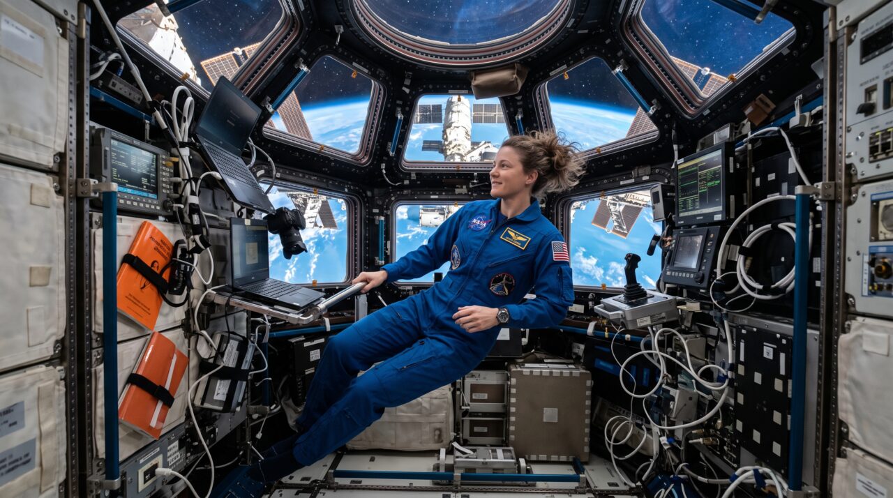 O esticamento da coluna dos astronautas no espaço devido à falta de gravidade.