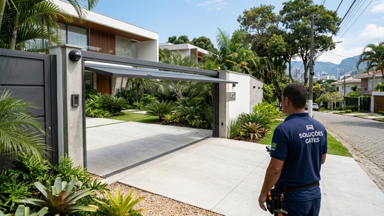 Quanto um serralheiro cobra para fazer um portão de garagem em julho de 2026 com motor, pintura e estrutura reforçada