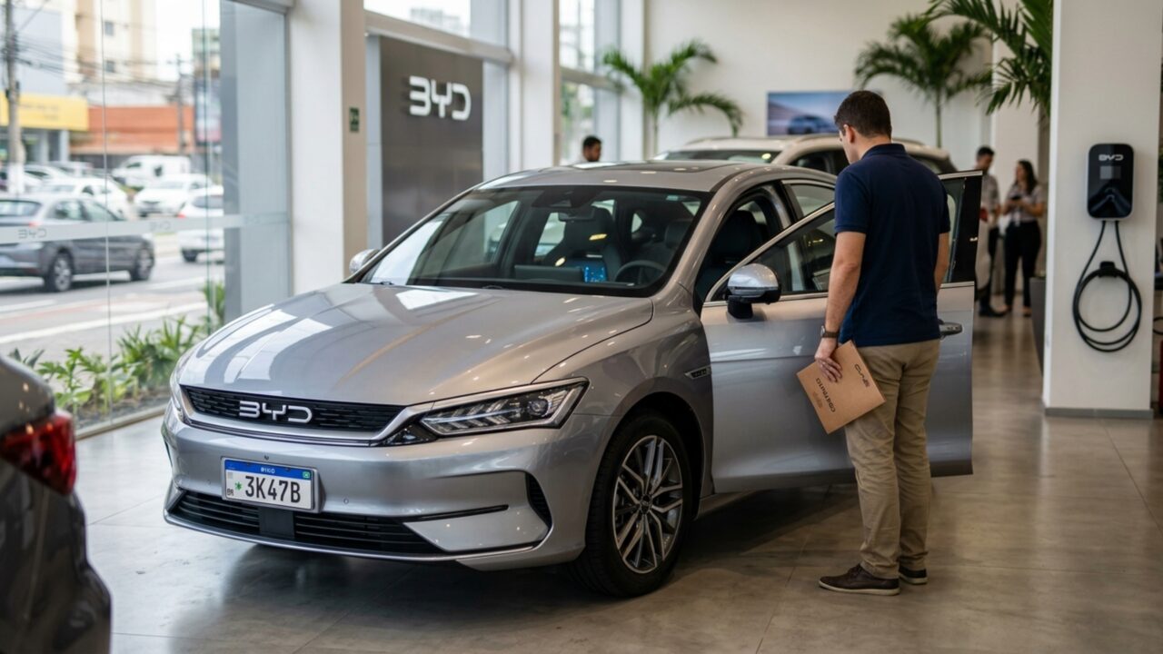 Até 1.175 km de autonomia colocam sedã híbrido da BYD no radar de quem roda muito
