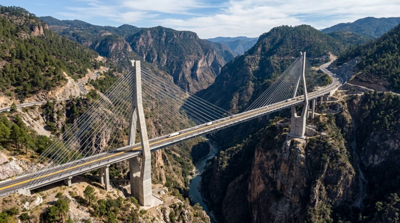 A rodovia que precisou perfurar montanhas e saltar desfiladeiros para vencer uma das rotas mais perigosas do México