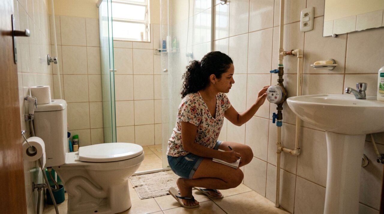 Teste simples revela como descobrir vazamento silencioso no banheiro antes de precisar quebrar o piso