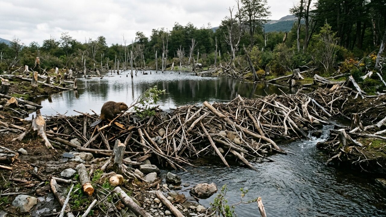Castores levados por humanos em 1946 dominaram rios da Terra do Fogo e mudaram florestas inteiras
