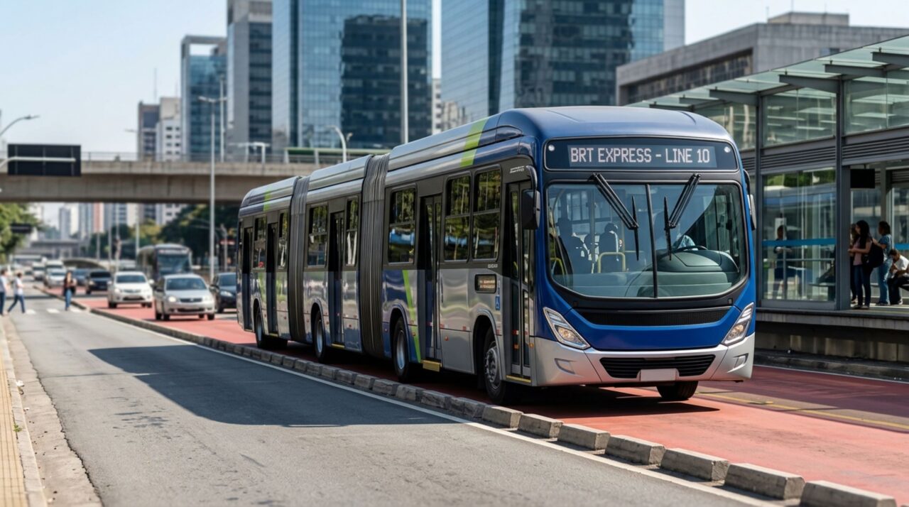 O maior ônibus do mundo tem 30 metros, 3 vagões e parece mais um trem gigante andando pelas ruas