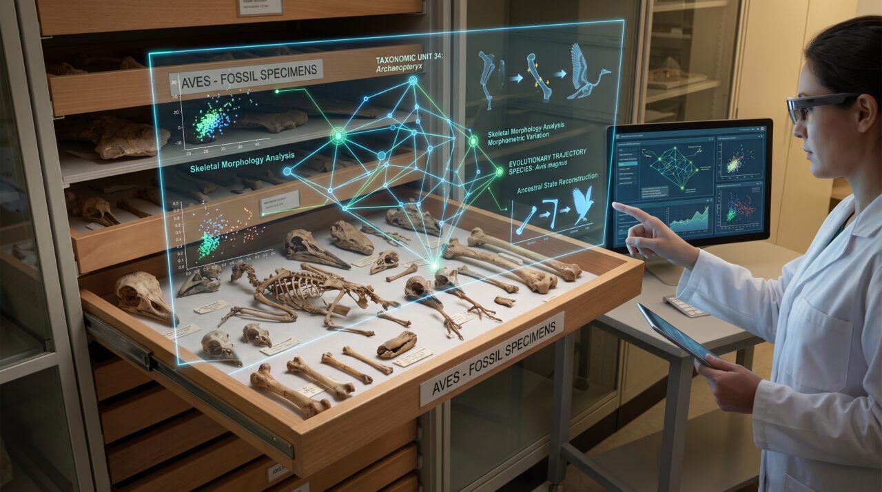 Uma inteligência artificial analisou milhares de ossos de aves e trouxe novas descobertas sobre a evolução de Darwin.