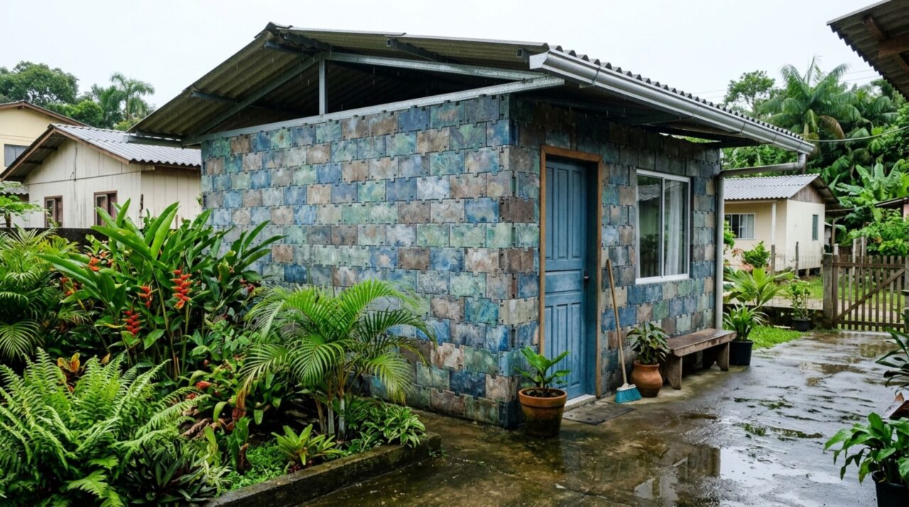 Nem tijolos nem vigas de aço: esta nova tecnologia de blocos de plástico reciclado permite montar uma casa acessível em apenas cinco dias e já impressiona pela sua capacidade de isolamento contra a umidade