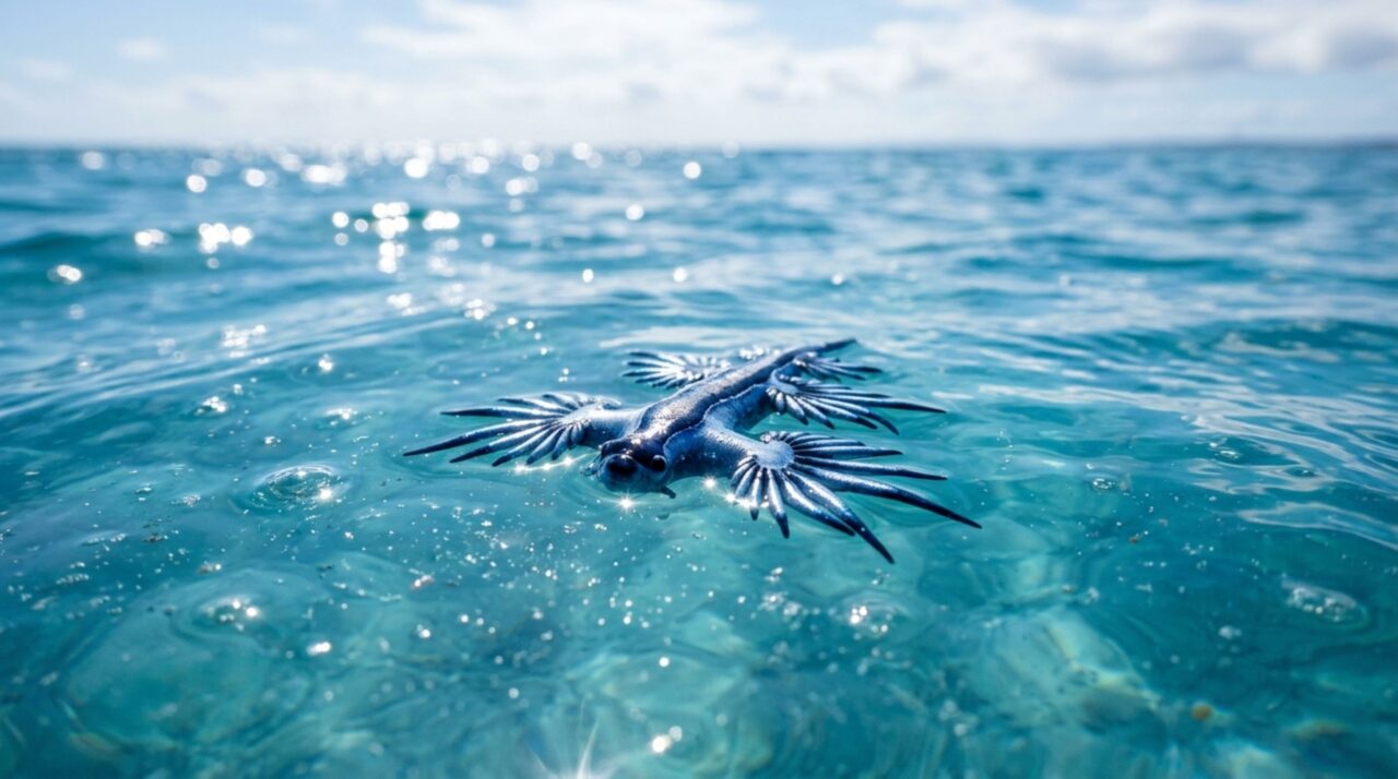 O bicho azul de 3 cm que engole veneno no oceano e devolve uma ferroada ainda pior