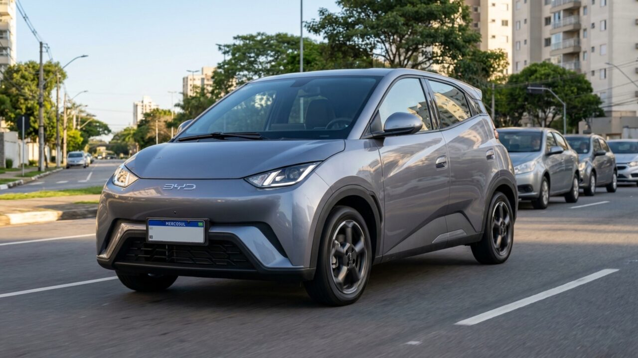 Carro elétrico da BYD já ultrapassou 62 mil unidades e conseguiu superar modelos a combustão no varejo brasileiro