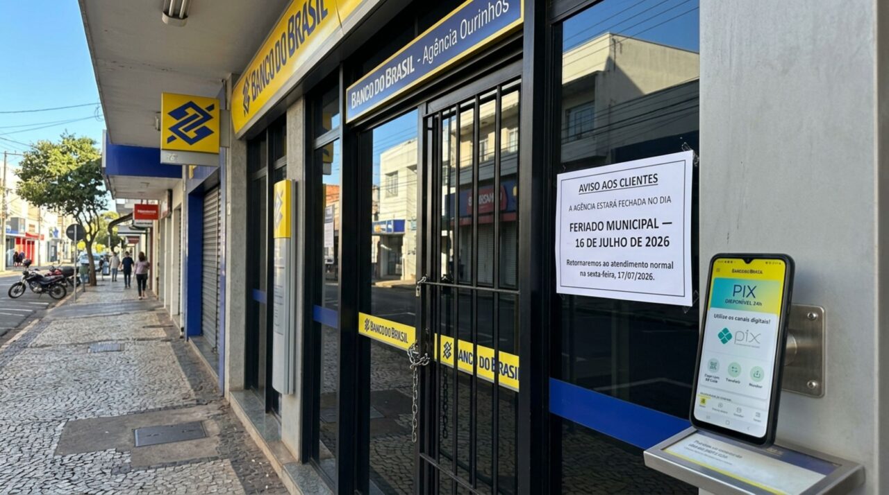 Bancos fecham em 22 cidades no dia 16 de julho de 2026 por feriados municipais