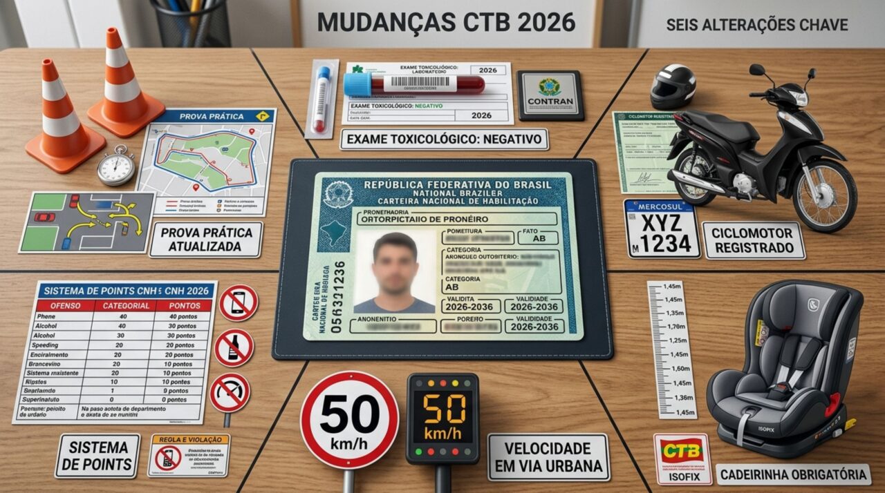 6 principais mudanças nas leis de trânsito do Brasil em 2026: fique atento à última