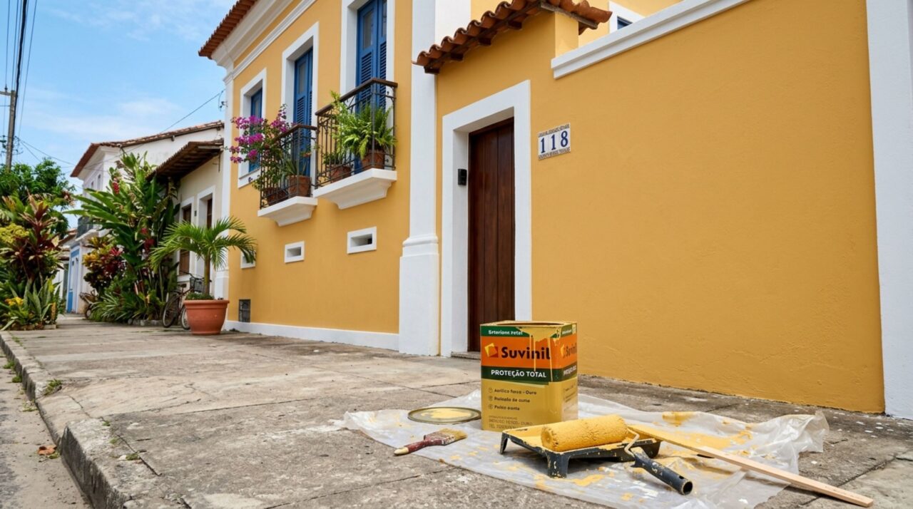 A fachada pintada ficará bonita por muito mais tempo: essa preparação evita descascamento e microfissuras por decadas