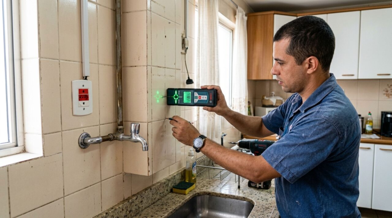 Como verificar se a parede é segura para instalar armários suspensos antes da fixação