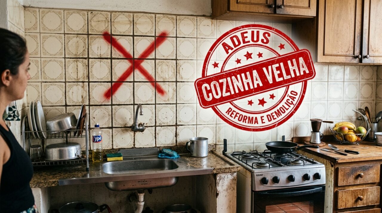 Adeus cozinha velha: pedreiro gênio faz imitação incrível de porcelanato e impede clientes de gastar mais do que precisavam