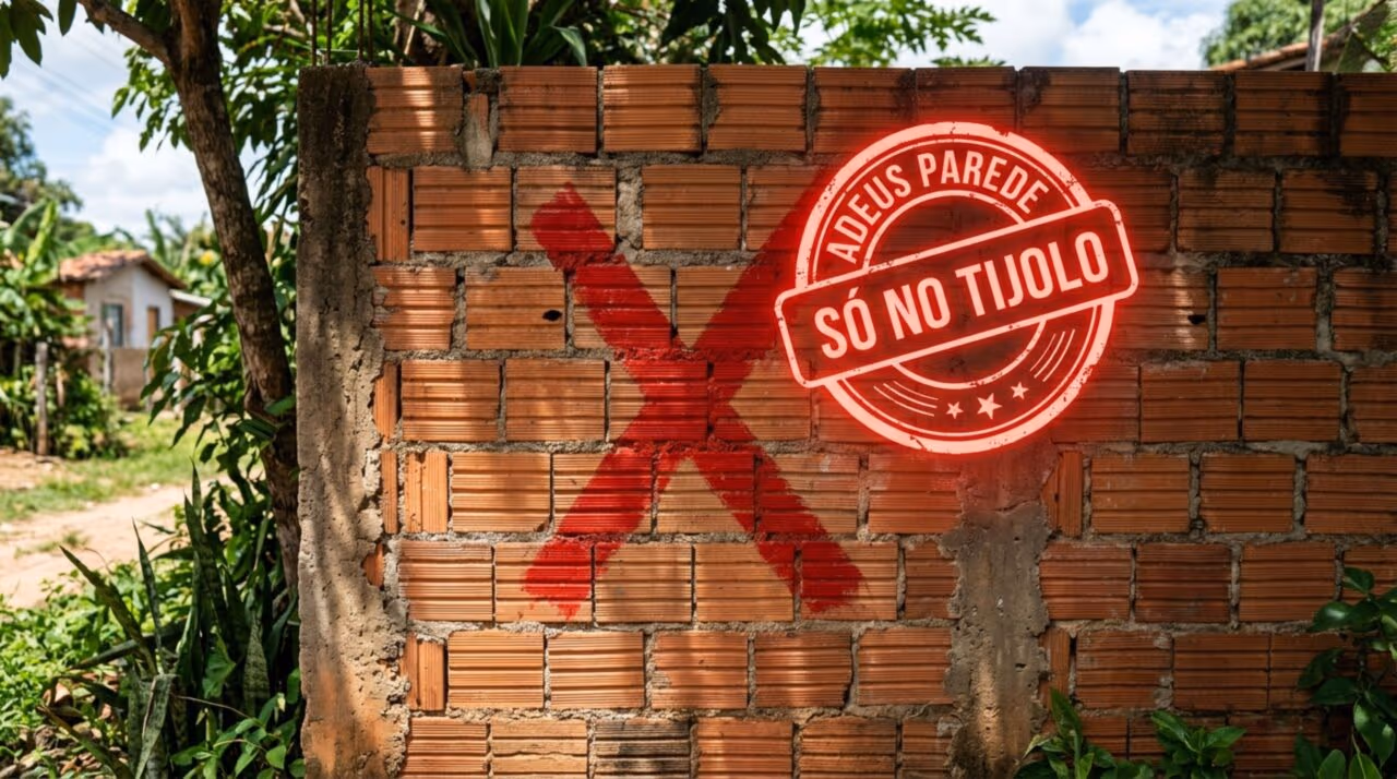 Diga adeus à parede sem reboco: usando uma desempenadeira e um rolo de tinta, pedreiro ignora reboco e cria mistura econômica aplicável direto no tijolo