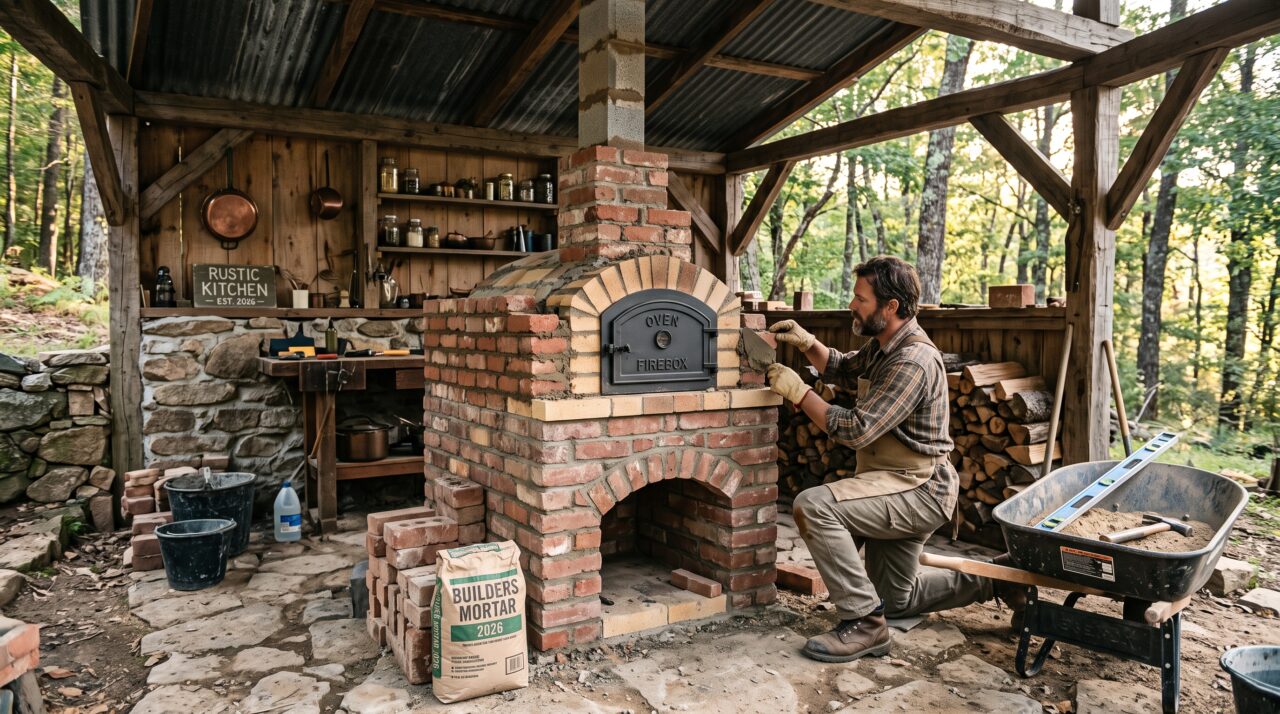 Quanto custa construir um fogão a lenha com forno em uma área rústica de 10 m² em 2026?
