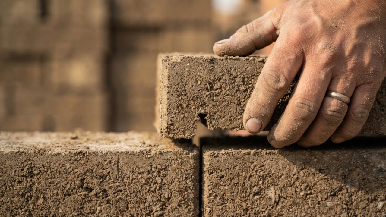 Adeus, tijolos de barro convencionais: o bloco ecológico que torna a construção mais barata e sustentável