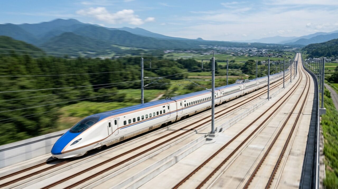 A 320 km/h, este trem-bala pode precisar de quase 4 quilômetros de trilhos para conseguir parar completamente