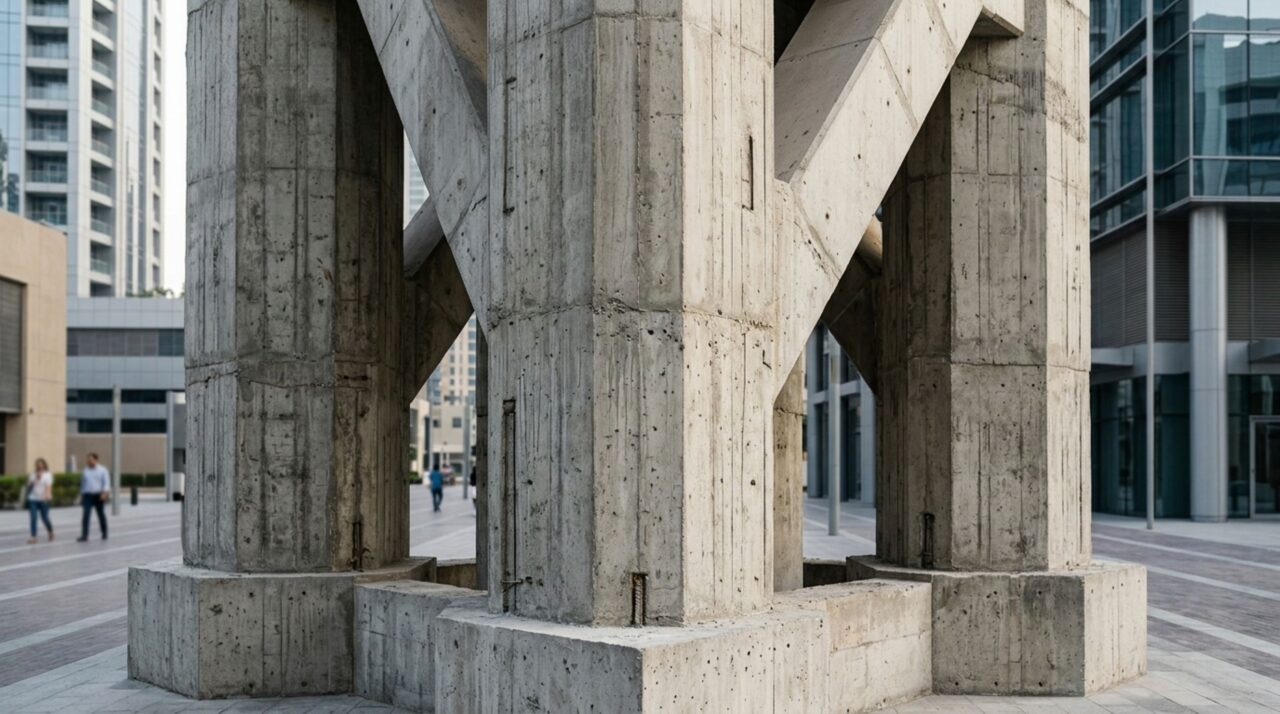 A estrutura que sustenta o edifício mais alto do mundo