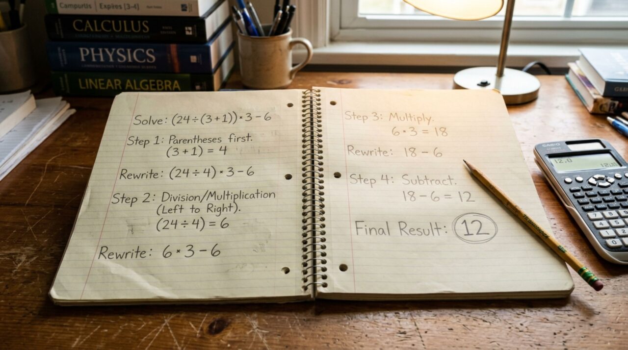 O sinal de menos chama atenção em 20 - 4 × 3 + 2², mas se ele vem primeiro já começa errado