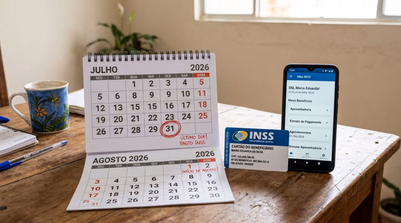 INSS libera datas de pagamento em julho de 2026: quando aposentados e pensionistas recebem
