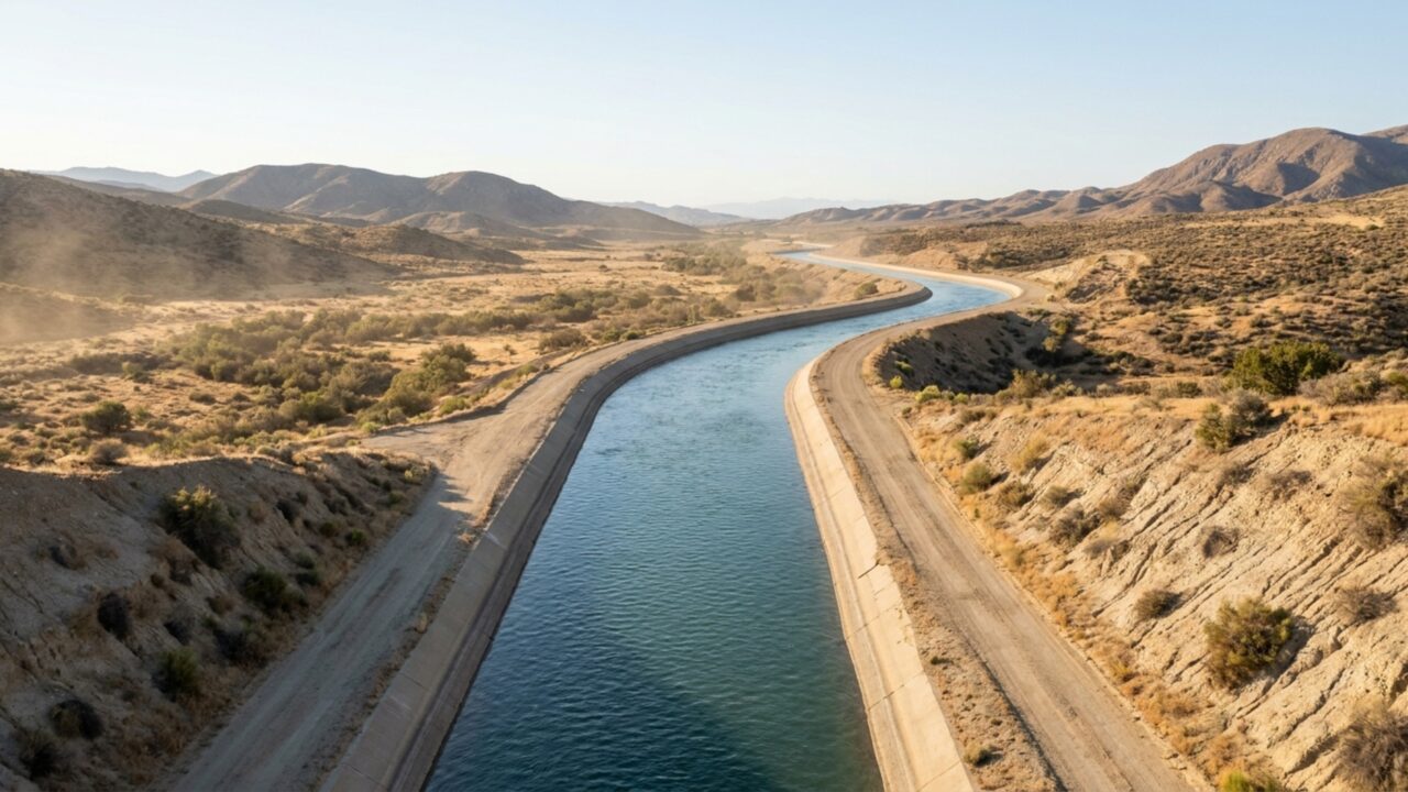 Aqueduto com mais de 700 km atravessa a Califórnia para levar água a uma das regiões mais disputadas dos EUA