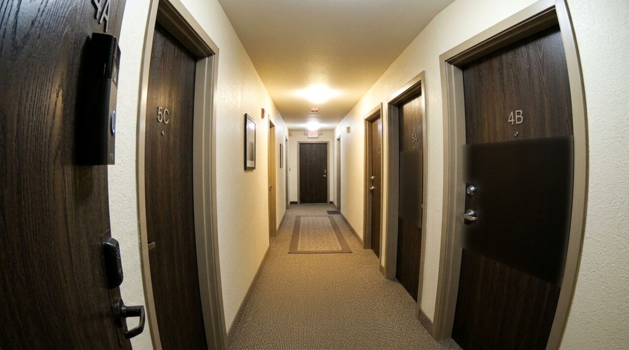 Câmera na porta do apartamento pode filmar o corredor e a porta do vizinho?
