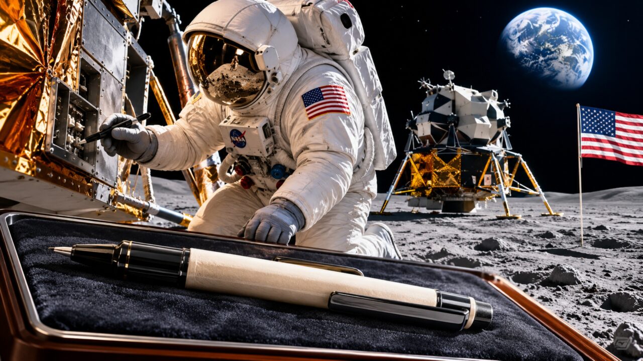 Caneta que salvou a vida dos astronautas da Apollo 11 vai a leilão e é vendida por R$ 4 milhões 57 anos depois da histórica missão