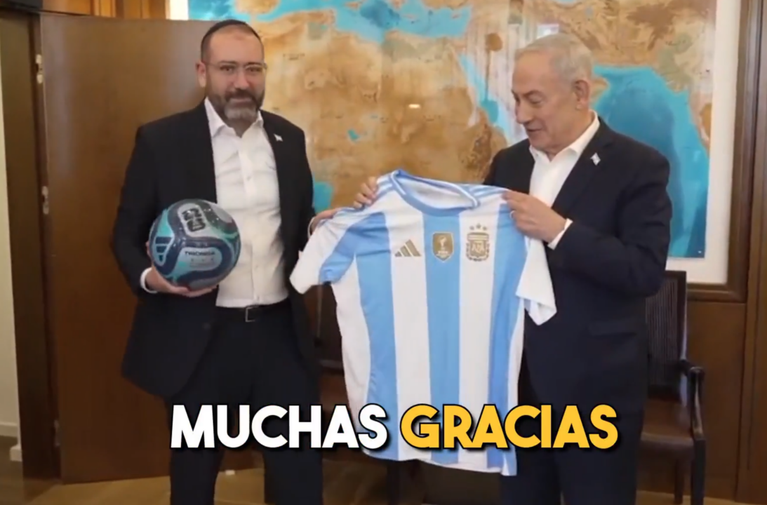 “Vamos, Argentina”, diz Netanyahu antes da final da Copa