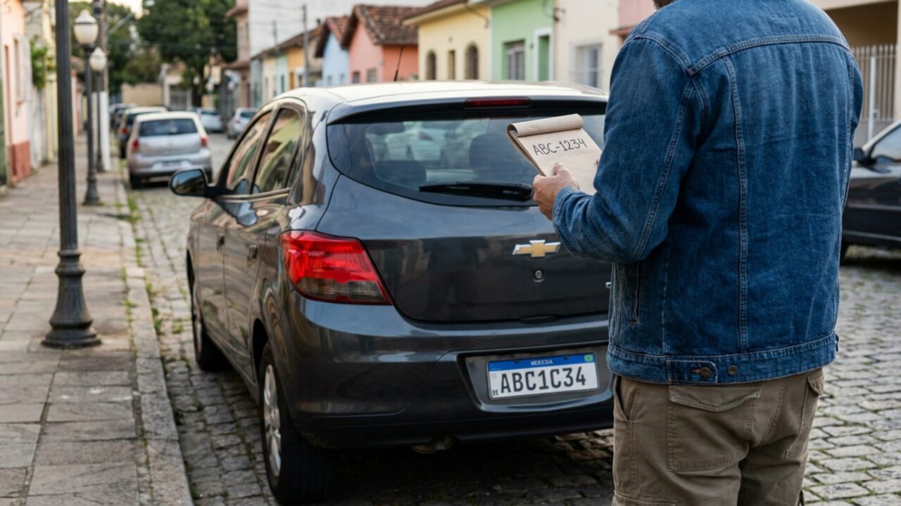 A letra no meio da placa Mercosul parece detalhe, mas muita gente ainda não sabe por que ela existe