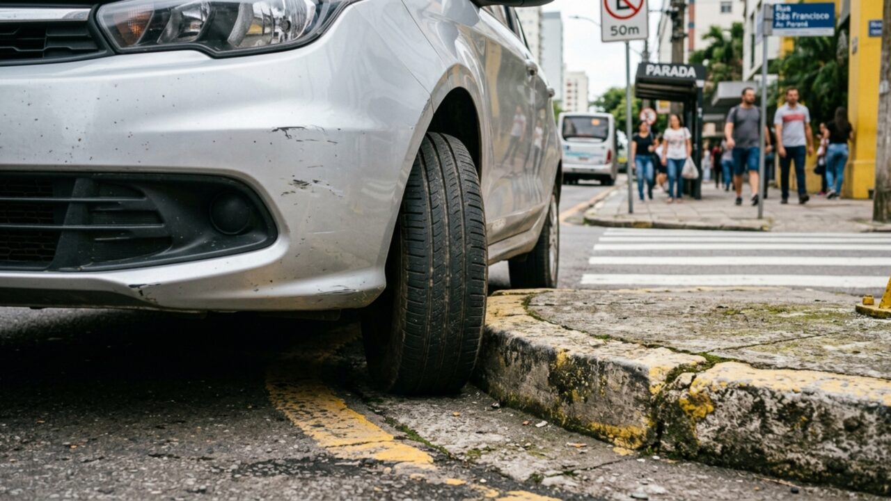 Motoristas que estacionam a menos de 5 metros da esquina podem ter o carro removido