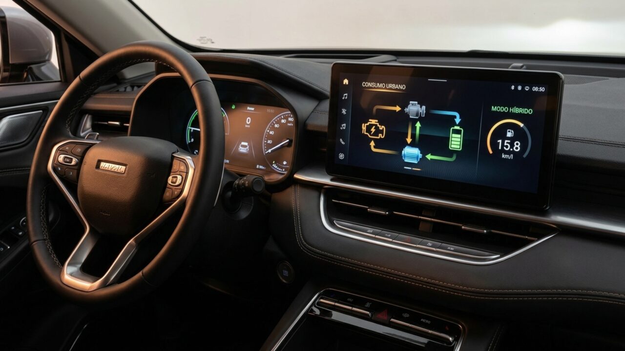São 248 cv e 535 Nm em um SUV híbrido de R$ 225 mil que faz 15,8 km/l na cidade com gasolina
