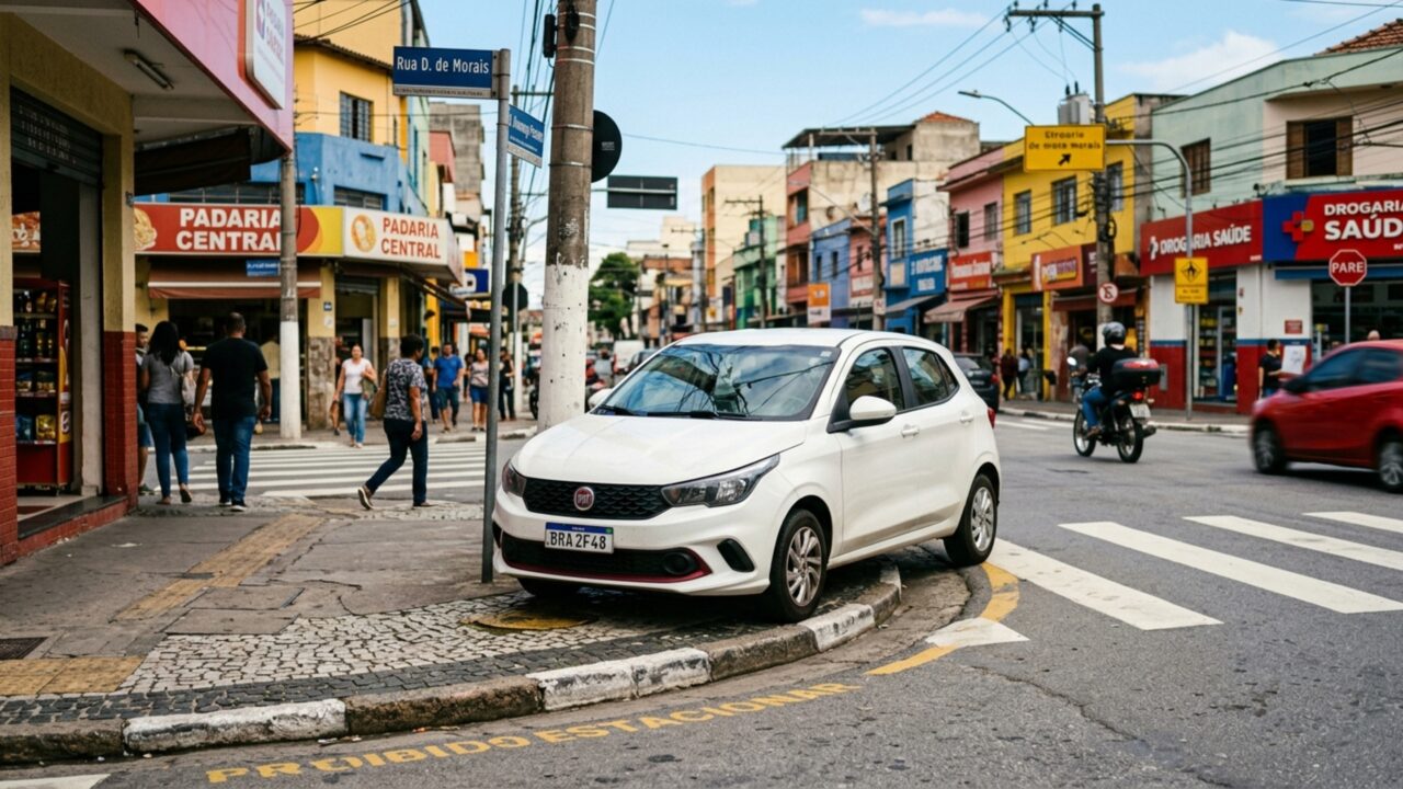 Motoristas que estacionam a menos de 5 metros da esquina podem ter o carro removido