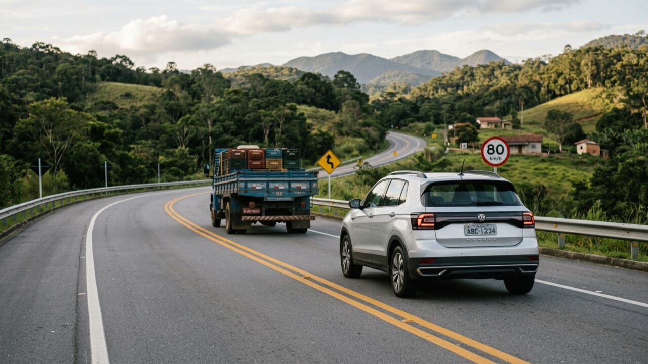 Motoristas que forçam passagem em ultrapassagem podem pagar quase R$ 3 mil e perder a CNH