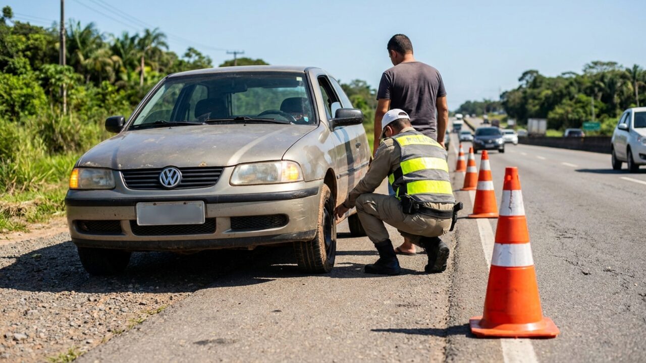 Carros com mais de 10 anos podem chamar atenção na fiscalização por um detalhe que muitos motoristas ignoram