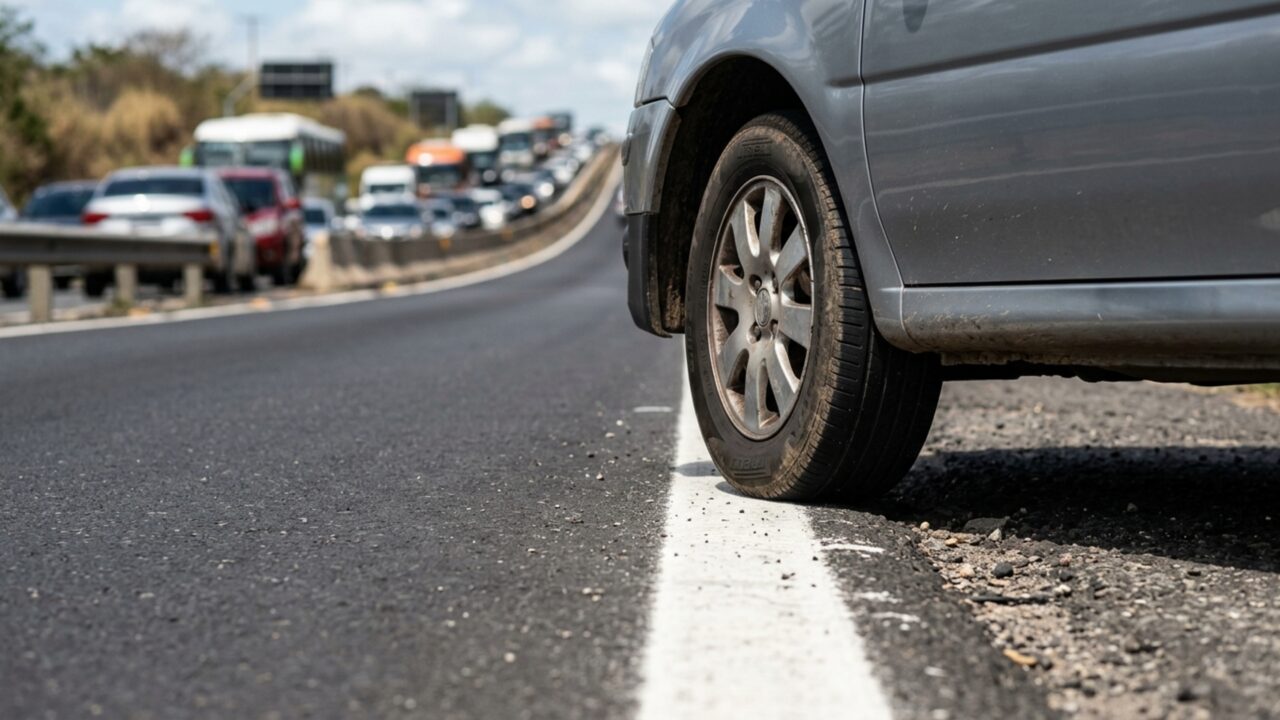 Ultrapassar pelo acostamento pode custar R$ 1.467,35 e muita gente ainda faz isso em congestionamento