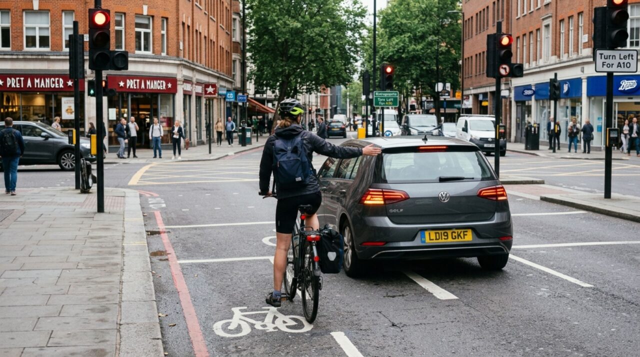 Motoristas que ultrapassam ciclistas e viram à direita poderão receber multa grave