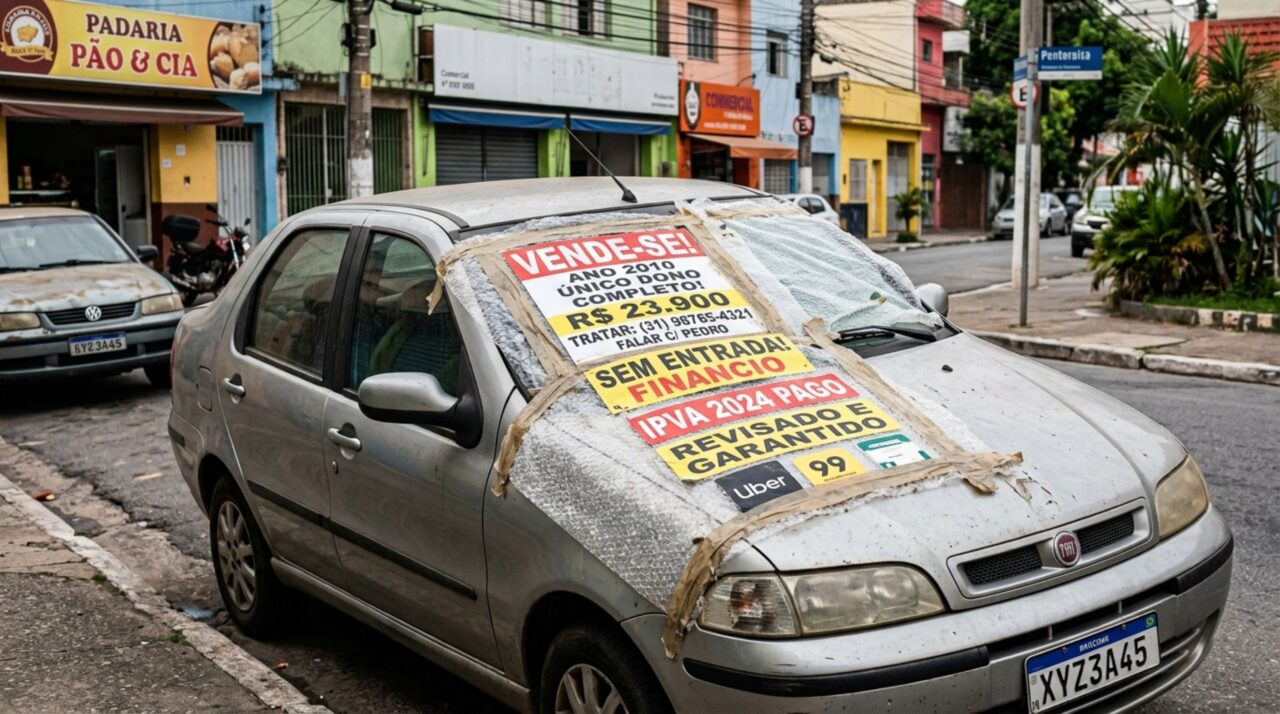 Motorista tinha item decorativo no vidro e foi parado e multado por agentes