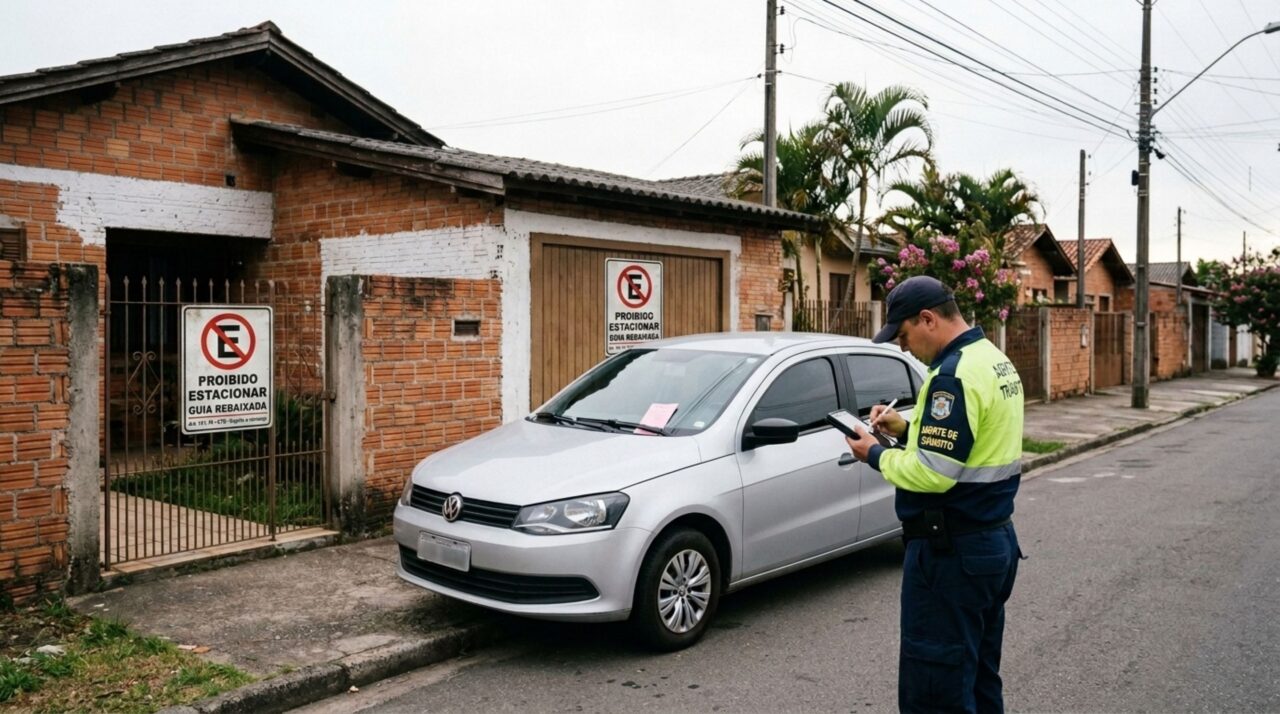 O que diz a legislação sobre estacionar na frente da própria garagem?