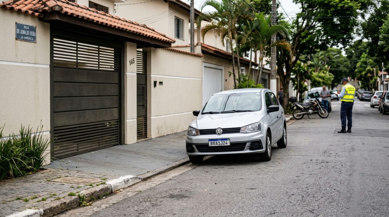 O que diz a lei de trânsito sobre estacionar em frente à própria garagem?