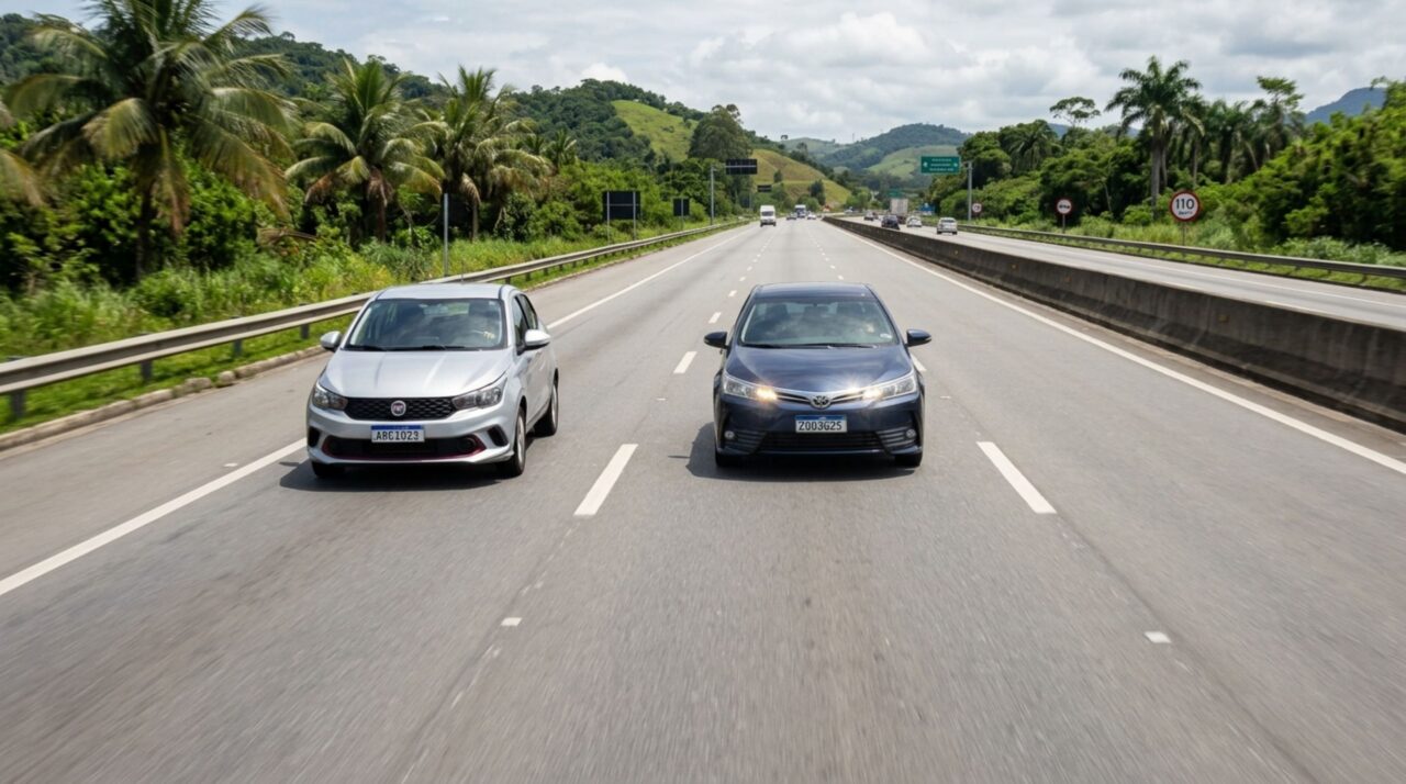 Motorista dirige devagar pela faixa da esquerda e descobre que também pode cometer infração