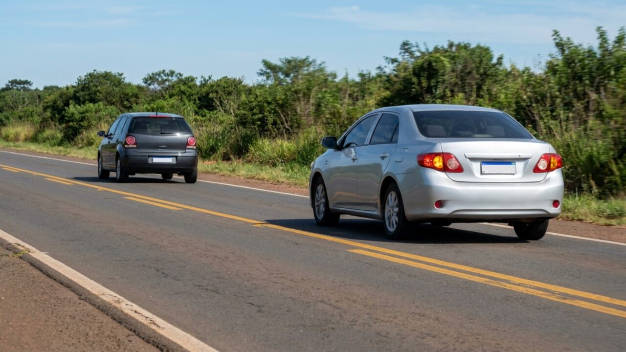 Motoristas que fazem ultrapassagem sem sinalizar devem conhecer o Art. 196 do Código de Trânsito Brasileiro