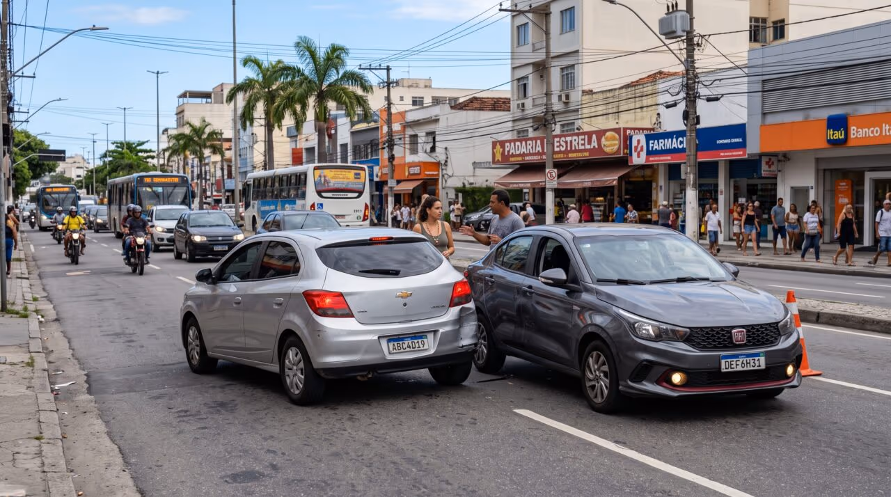 Bateu o carro sem gravidade: deixar o veículo bloqueando a rua rende multa?