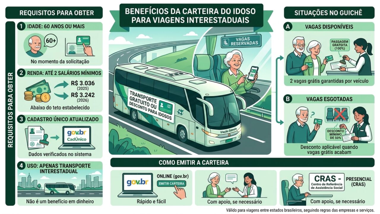 Novo benefício para idosos com 60 anos ou mais pode atingir quem ganha menos de R$ 3.036 por mês