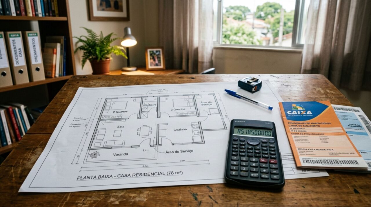 Quanto custa construir uma casa financiada pela Caixa em 2026?