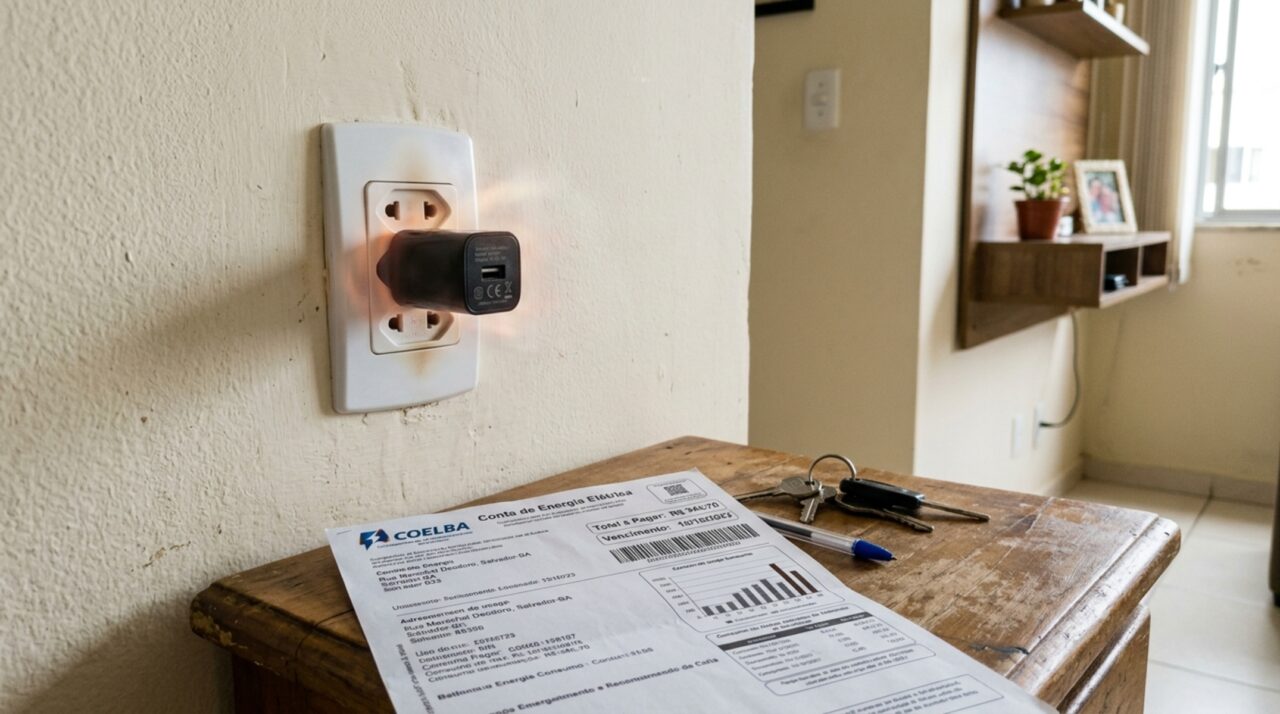 Eletricistas alertam: deixar o carregador do celular na tomada sem o aparelho não é inofensivo, veja o que acontece com a conta de luz e com o risco de curto-circuito ao longo de um ano