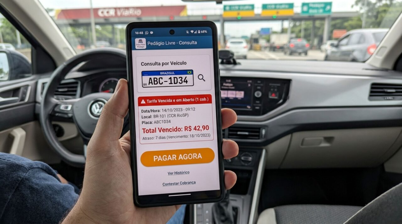 Motorista sem tag deve consultar a placa e pagar passagens pendentes antes do fim dos 200 dias